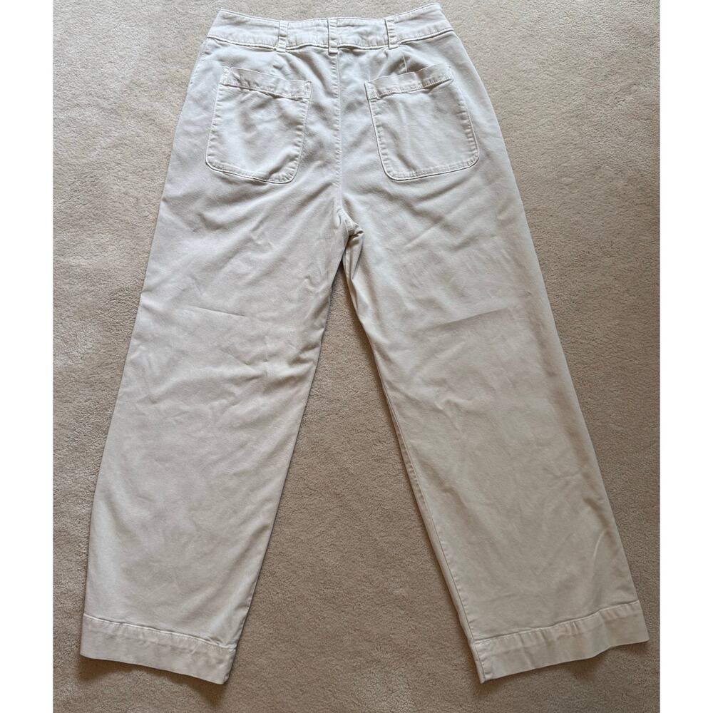 bella dahl Saige Wide Leg Crop-Capri Khaki Pants Size 28 - Picture 5 of 11